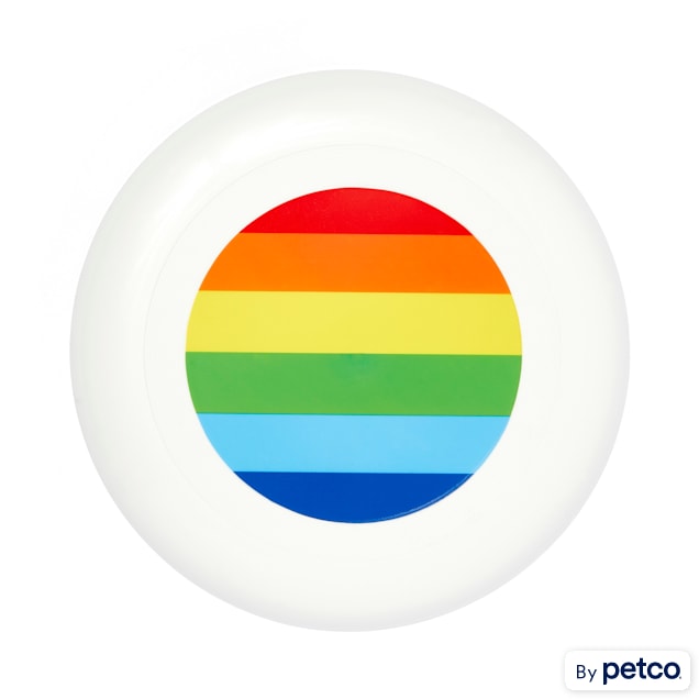 YOULY The Proudest Rainbow Flyer Dog Toy, Medium - Carousel image #1
