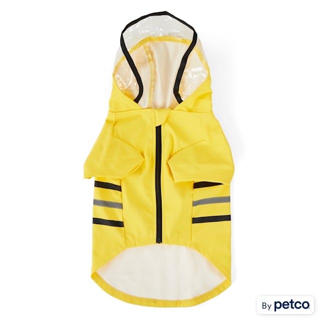 YOULY The Nature Lover Yellow Dog Raincoat X Small Petco