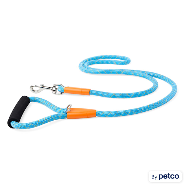YOULY The Adventurer Teal & Orange Dog Leash, 6 ft. - Carousel image #1