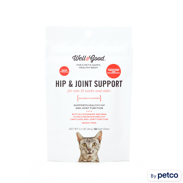 Well & Good Cat Hip & Joint Support Soft Chews, Count of 60 - Carousel image #1