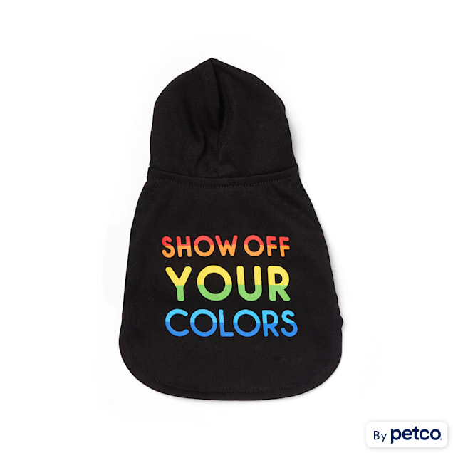 YOULY The Proudest Rainbow Show Off Your Colors T-Shirt for Small Animals - Carousel image #1