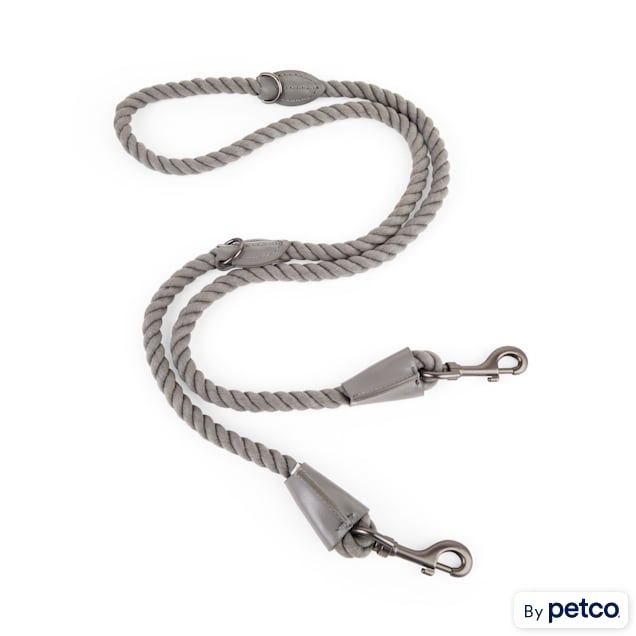 YOULY The Wanderer Multi Purpose Grey Rope Dog Leash 6 ft