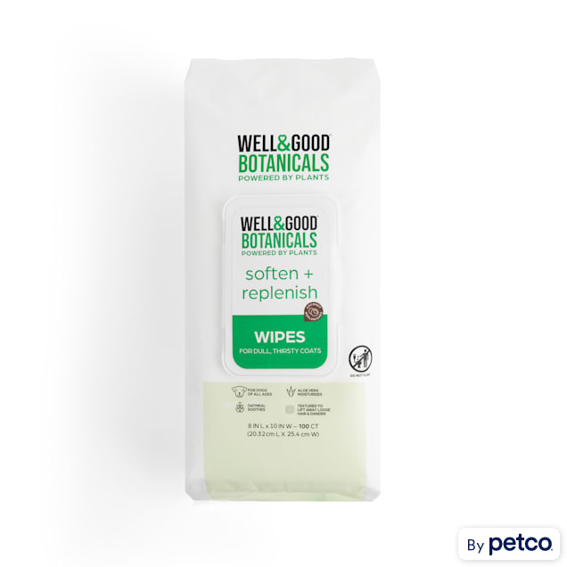 Well Good Botanicals Soften Replenish Coconut Dog Wipes Count of 100