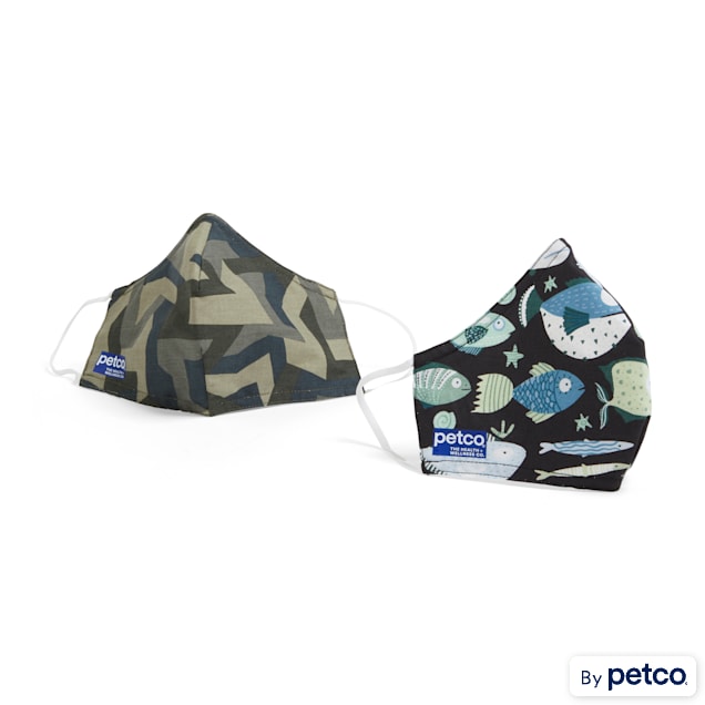 Petco Fish & Camo Face Masks, Pack of 2 - Carousel image #1