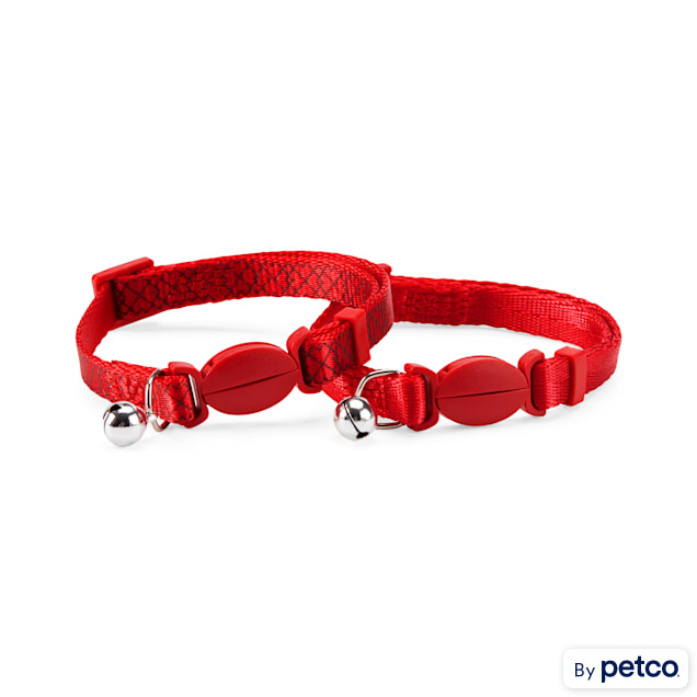 YOULY Red Breakaway Cat Collars Pack of 2 Petco