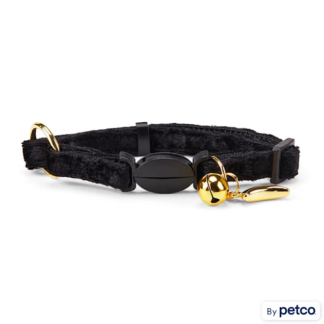 YOULY The Heir Black Velvet Breakaway Cat Collar