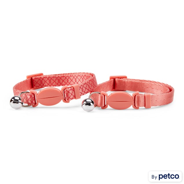 YOULY The Classic Pink Breakaway Cat Collar Pack of 2 Petco