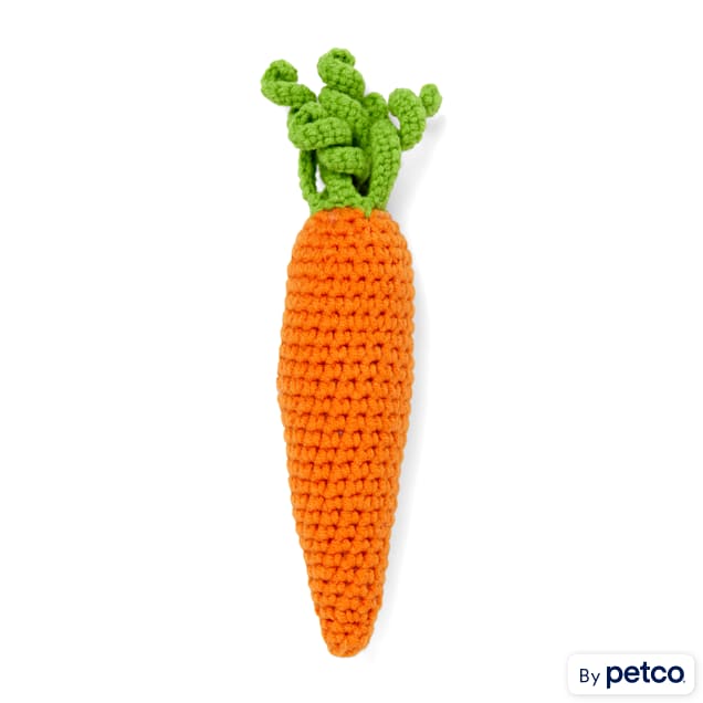 Leaps & Bounds Crochet Carrot Kitten Toy - Carousel image #1
