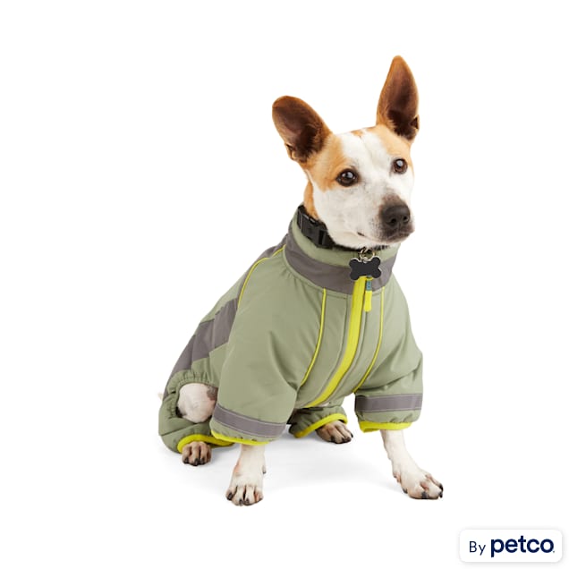 YOULY The Explorer Olive Dog Snowsuit XX Small Petco