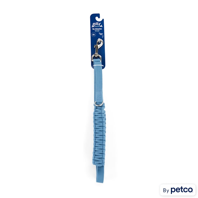 YOULY The Bohemian Blue Macrame Dog Leash, 6 ft. - Carousel image #1