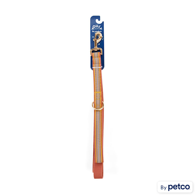 YOULY The Wanderer Rust Stitched Dog Leash, 6 ft. - Carousel image #1