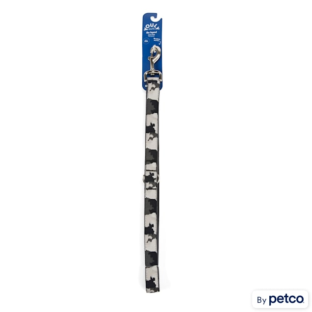 YOULY The Legend Black & White Camo Dog Leash, 6 ft. - Carousel image #1