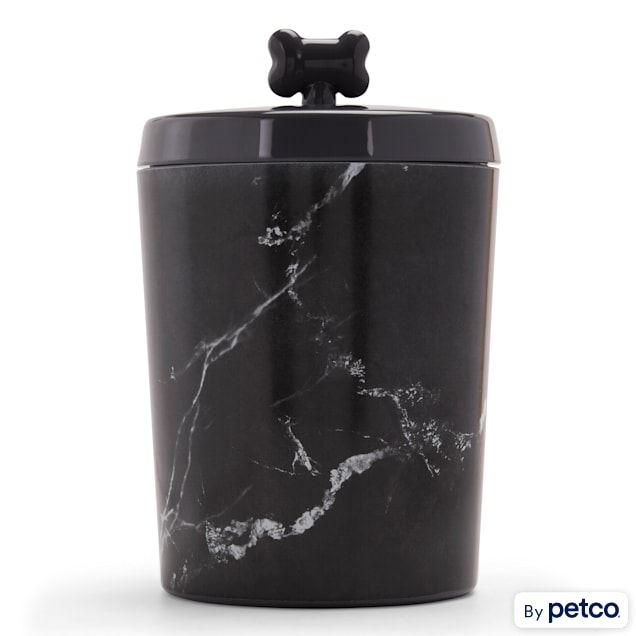 EveryYay Goody-Goody Black Marble Treat Jar, 10 Cups - Carousel image #1