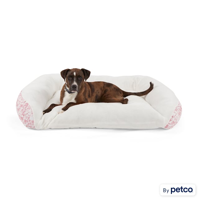 EveryYay Essentials Snooze Fest Pink Couch Dog Bed, 36" L X 48" W X 10" H - Carousel image #1