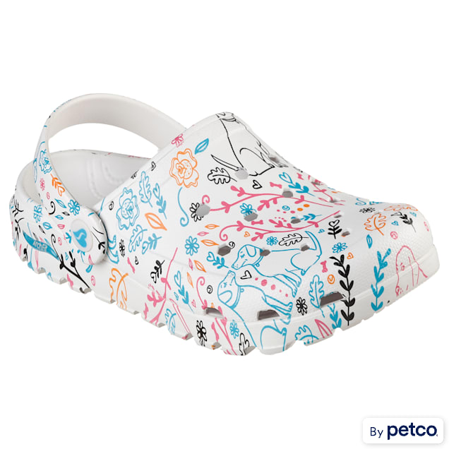BOBS from Skechers Foamies Arch Fit Footsteps Flower Pups Size