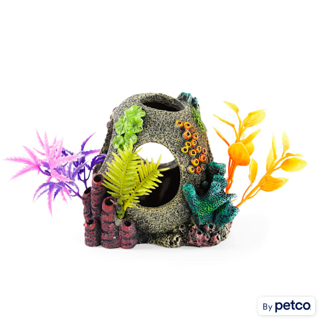 Imagitarium Sunken Orb Hideaway with Colorful Plants - Carousel image #1