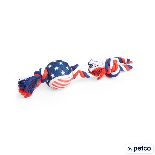 YOULY USA Rope/TPR Tug Dog Toy, Large - Carousel image #1
