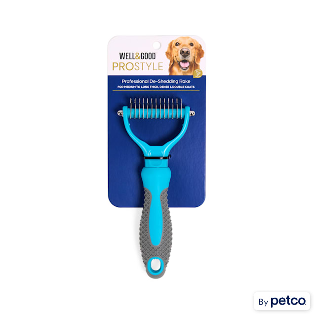 Well & Good Prostyle Dual-Sided Shedding Rake for Dogs - Carousel image #1