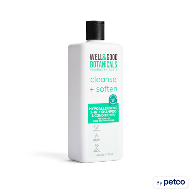 Well Good Botanicals 2 in 1 Hypoallergenic Shampoo and Conditioner for Dogs 16 fl. oz