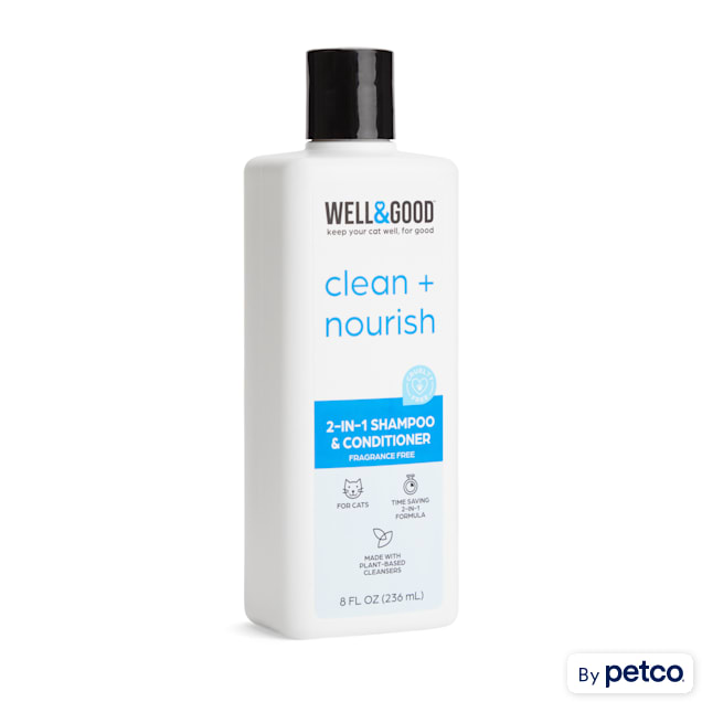 Vibrere Fremragende Bopæl Well & Good 2-in-1 Shampoo and Conditioner for Cats, 8 fl. oz. | Petco