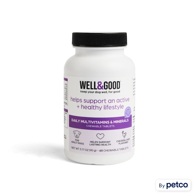 Well Good Dog Multivitamins Chewable Tablets Count of 60 Petco