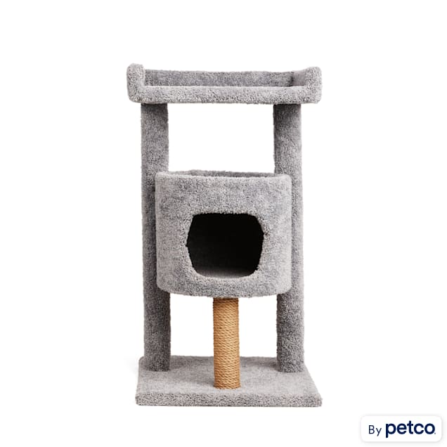 EveryYay Lookout Loft Cat Tree with Carpet Diner and Condo, 20" L X 21