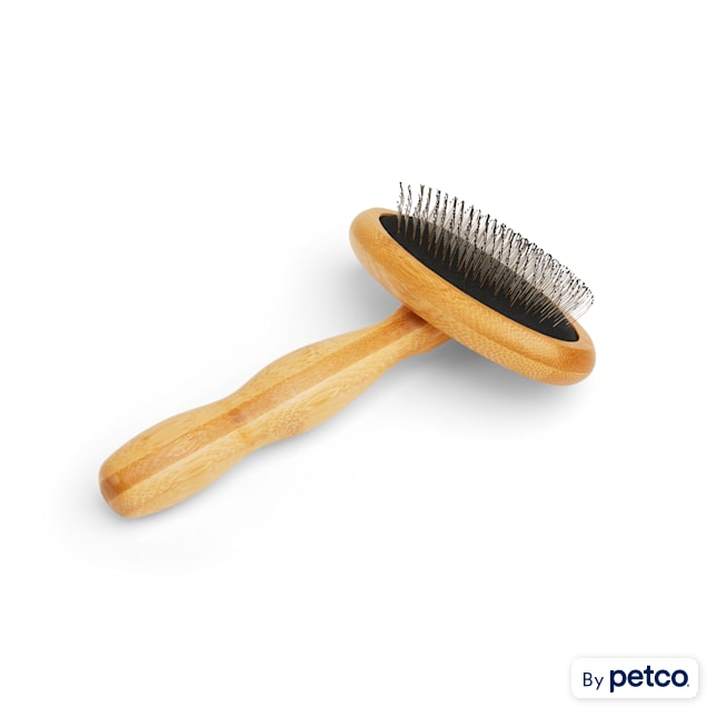 Well & Good Wooden Pin and Bristle Dog Brush for All Coats, Large - Carousel image #1