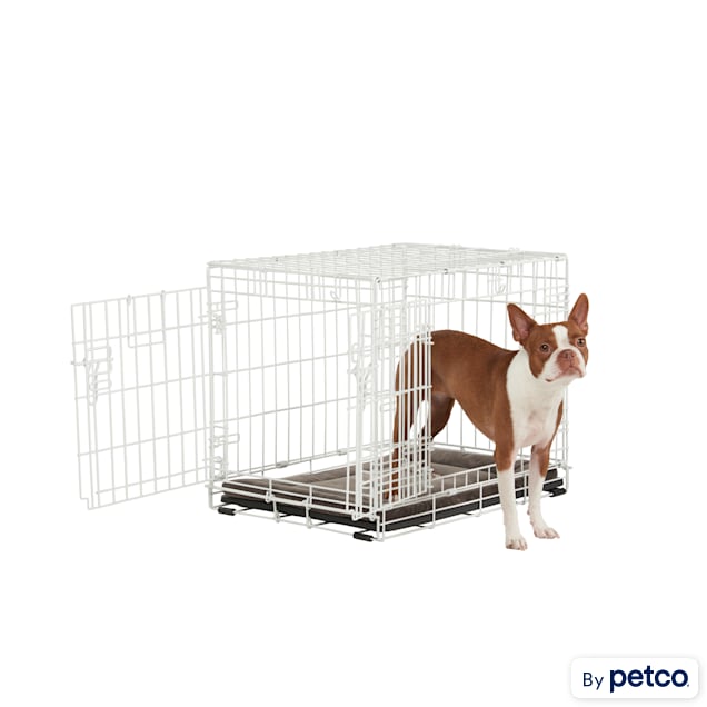 White cheap dog cages