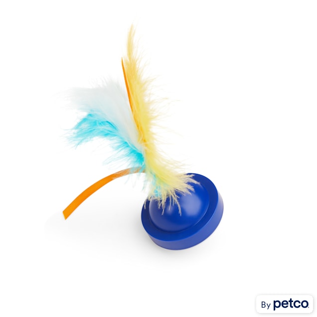 Spinning feather cat toy discount
