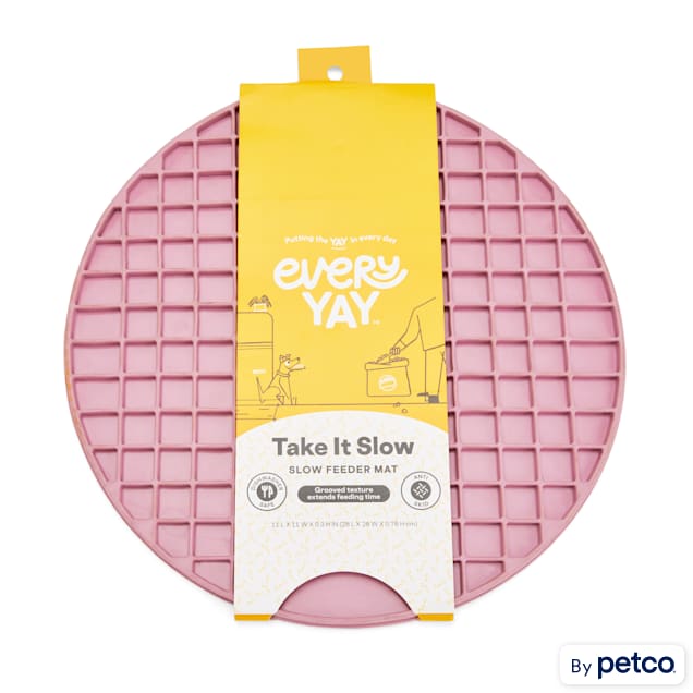 EveryYay Blush Dog Treat Mat, 11 L X 11 W X 0.3 H