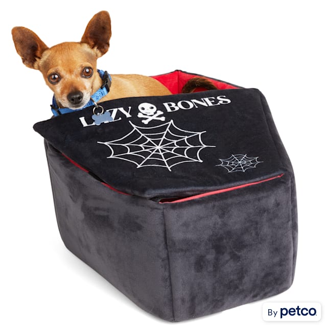Bootique Coffin Dog Bed, 18" L X 14" W X 7" H, Black