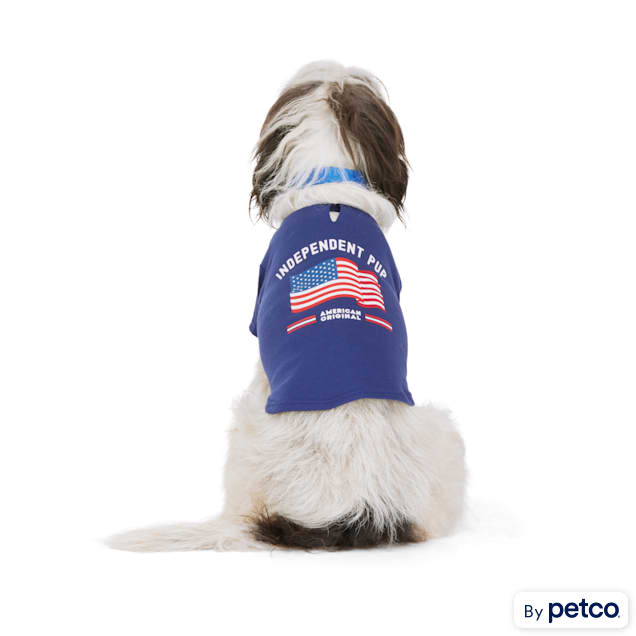 YOULY Navy Flag Tee for Dogs, X-Large - Carousel image #1