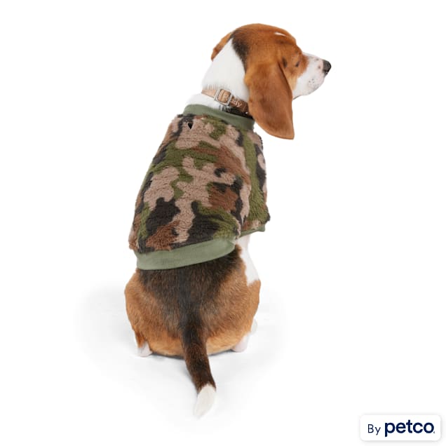 Reddy Green Camo Dog Sweatshirt XXSmall & EcoFriendly