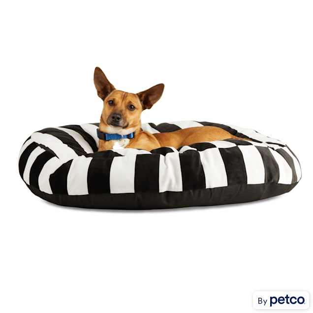 Striped deals dog bed