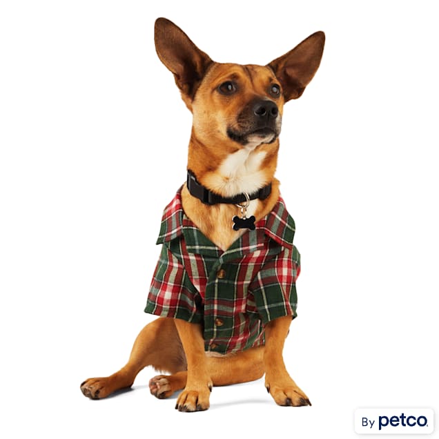 Dog flannel shirt sales