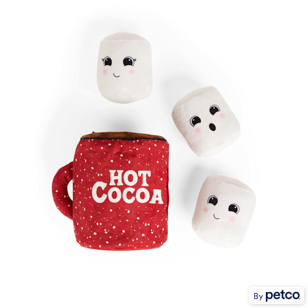 Hot cocoa dog toy cheap