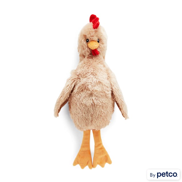 Plush chicken 2025 dog toy