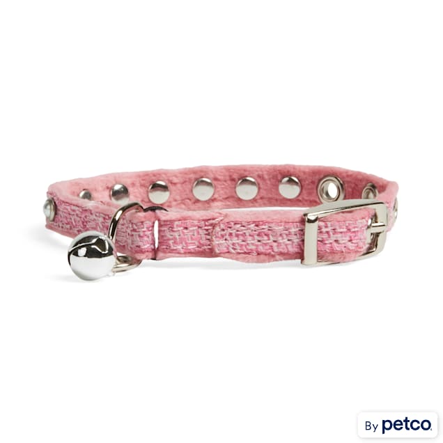 YOULY Pink Bling Kitten Collar, X-Small - Carousel image #1