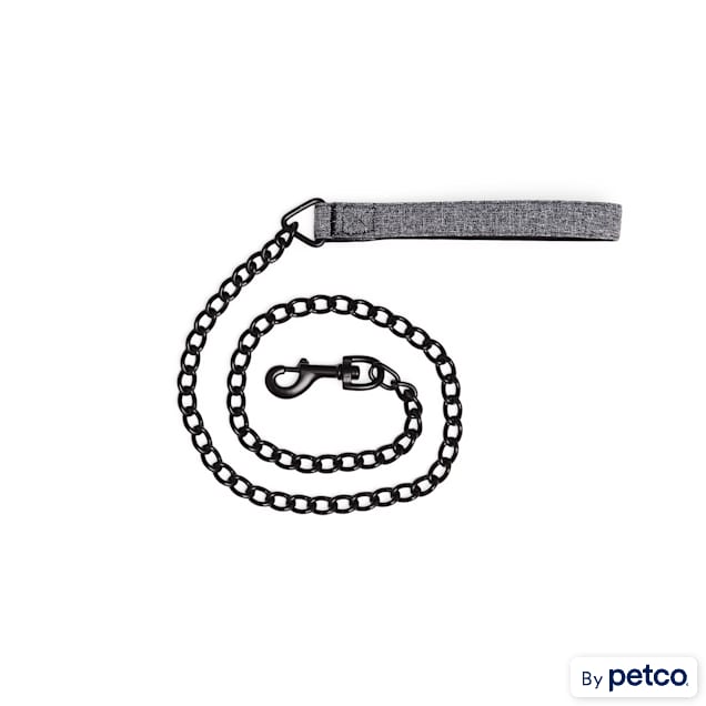 YOULY Black Chain Dog Leash 4 ft