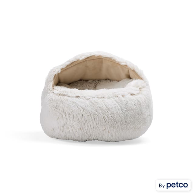 EveryYay Self-Warming Cat Ear Burrow Bed, 16" L X 16" W X 8" H - Carousel image #1