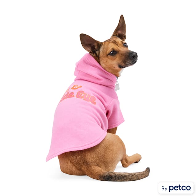 YOULY Pink Demanding Hoodie for XX Small Dogs