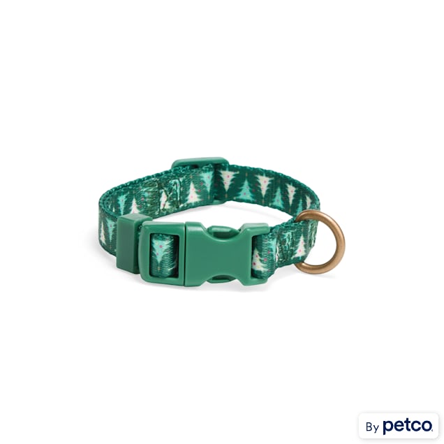 Merry Makings Tree Print Dog Collar Medium