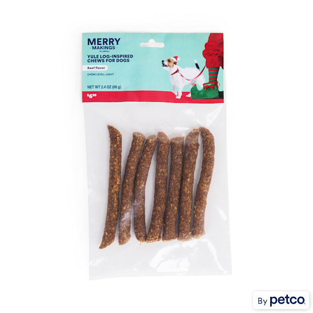 Merry Makings Holiday Yule Logs for Dogs, 2.4 oz. - Carousel image #1