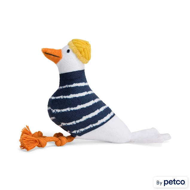 Started As A Bottle Plush Seagull Dog Toy, Small - Carousel image #1