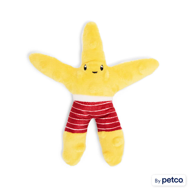 Started As A Bottle Plush Starfish Dog Toy, Small - Carousel image #1