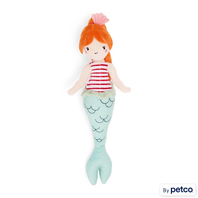 Started As A Bottle Plush Mermaid Dog Toy, Large - Carousel image #1