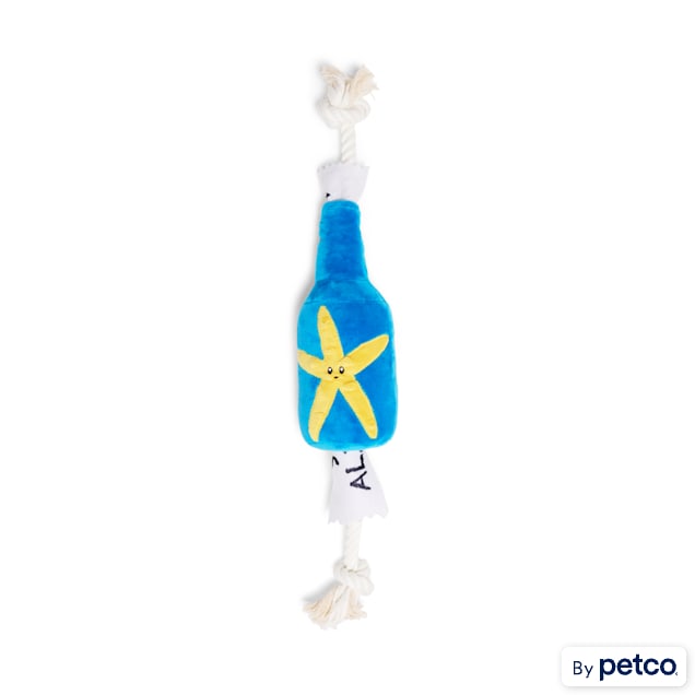 Started As A Bottle Message in a Bottle Blue Dog Toy, X-Large - Carousel image #1