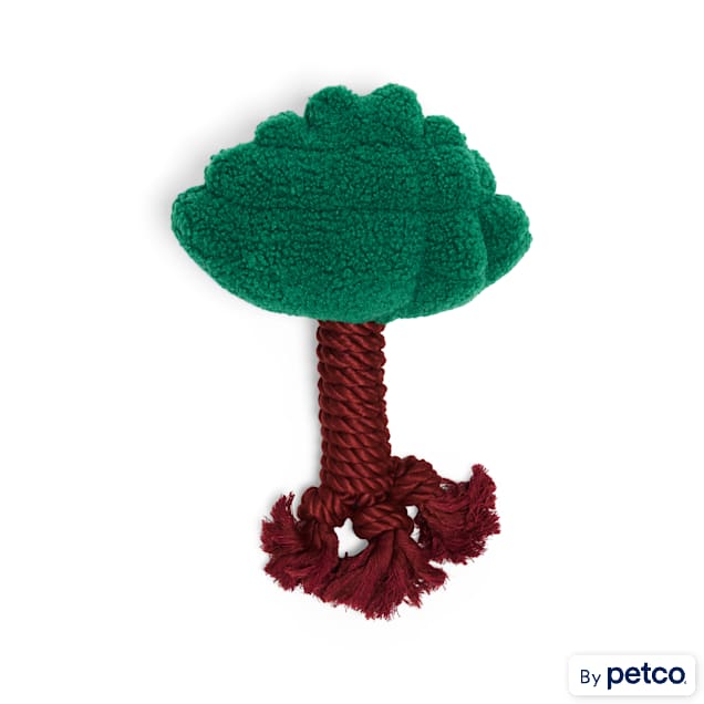 Started As A Bottle Plush Rope Tree Dog Toy, Large - Carousel image #1