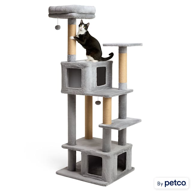 EveryYay Cozy Condo 6-Level Cat Tree for Large Cats, 66.1" H - Carousel image #1
