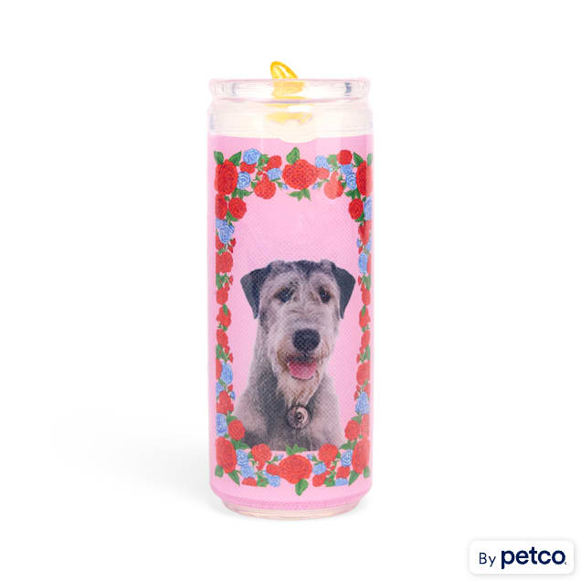 Bootique Dog Candle Pink Rubber Dog Toy, Large - Carousel image #1